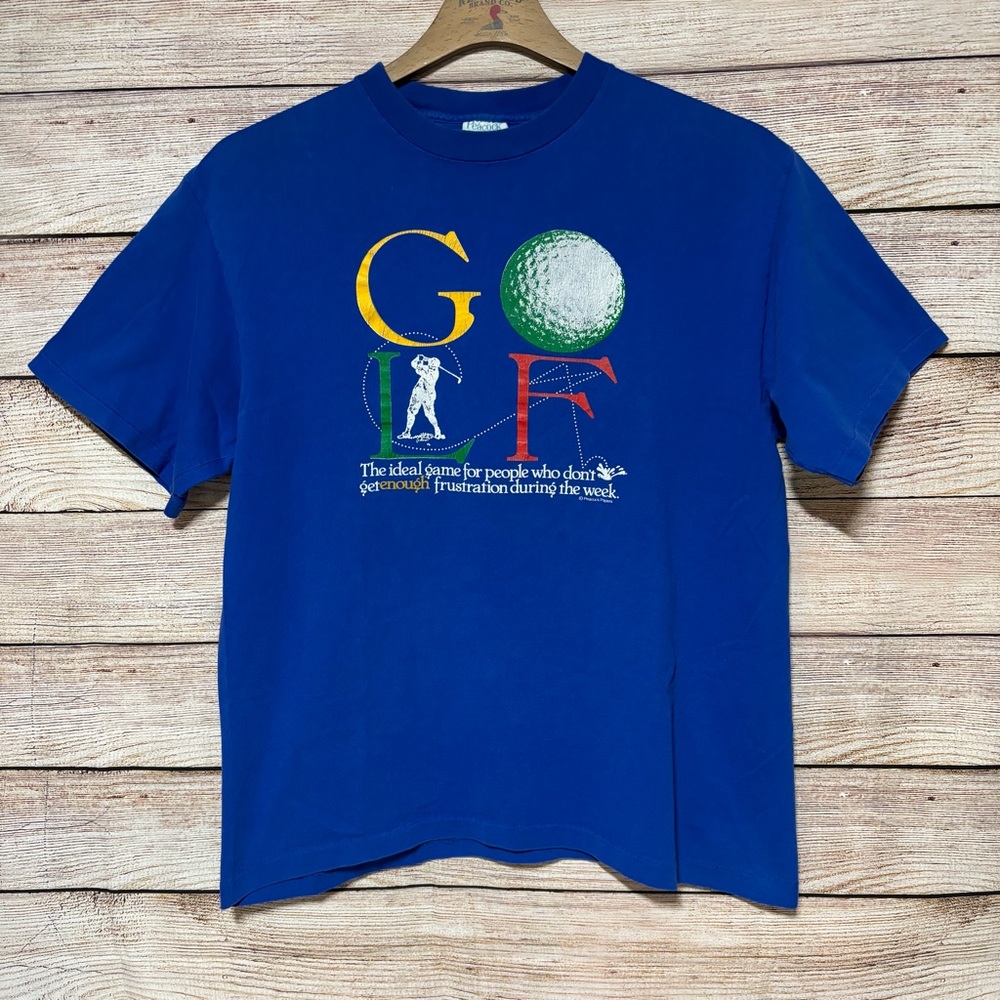 Vintage Single stitch‎ Graphic Golf Tee XL